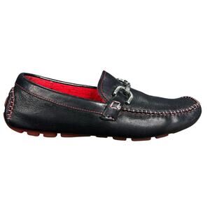 Donald J Pliner Men’s Veeda Black Leather Bit Driving Loafers Size US 7.5